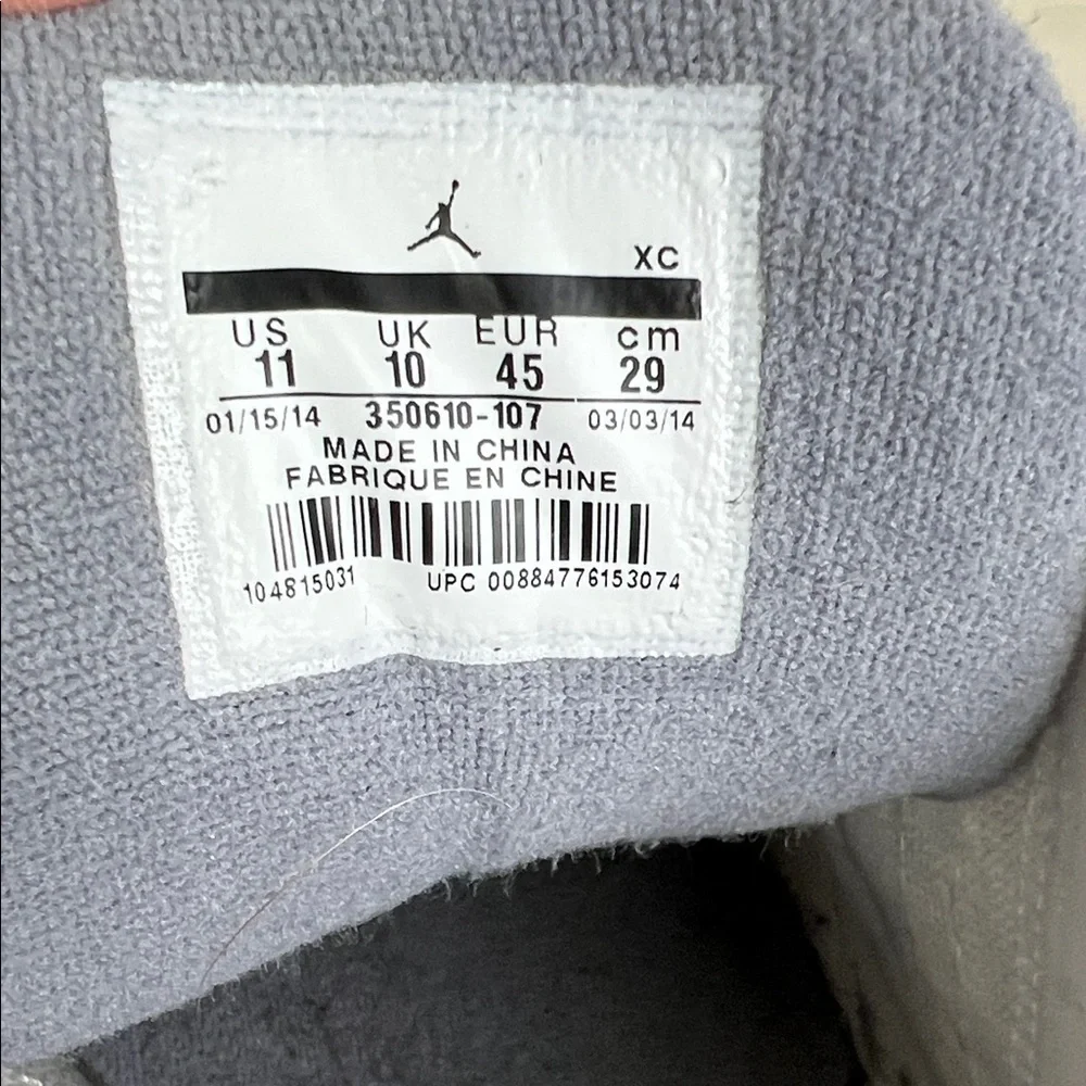 Jordan 1 Flight Low White and Gray Sneakers 11